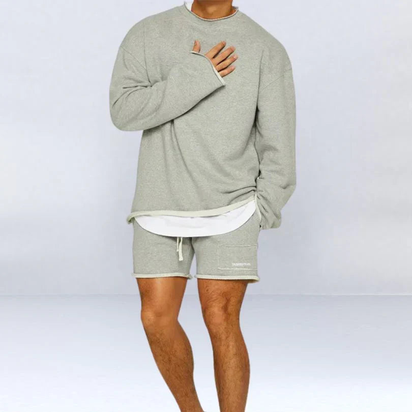 ALON | LONG SLEEVES AND SHORTS SET
