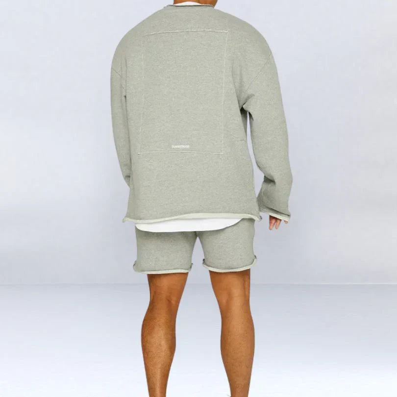 ALON | LONG SLEEVES AND SHORTS SET