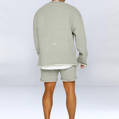 ALON | LONG SLEEVES AND SHORTS SET