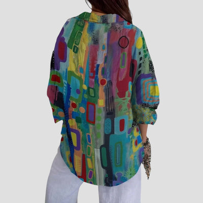 Emily™ | Elegant Blouse with Geometric Pattern