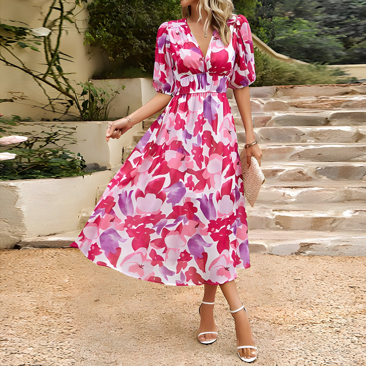 Amelia – Maxi dress with a floral pattern